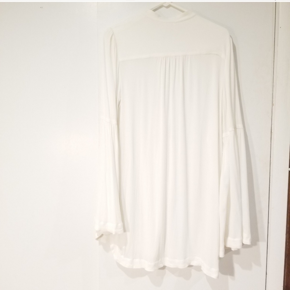 Free People easy girl tunic top dress white/cream. - Picture 2 of 8